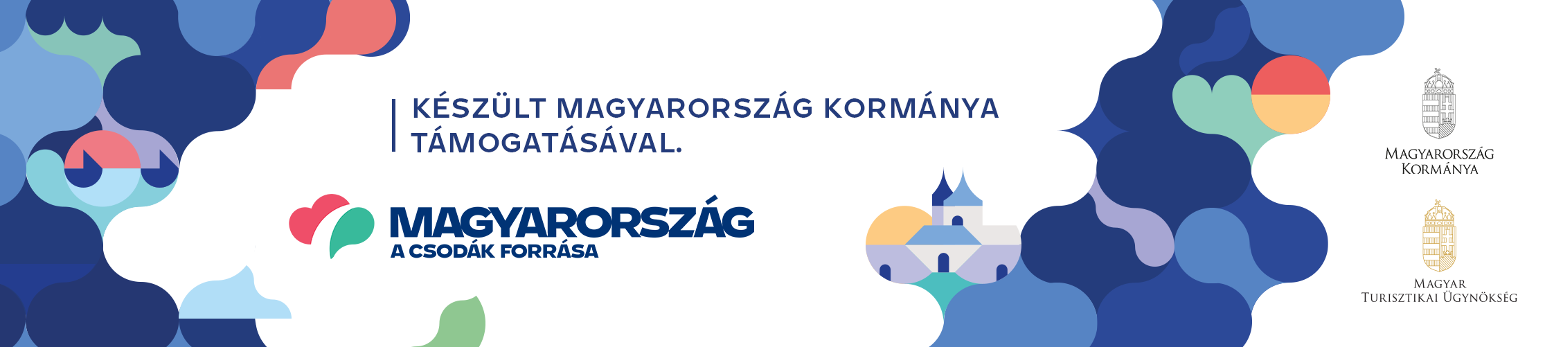 Készült Magyarország Kormánya támogatásával. Magyarország, a csodák forrása. Magyar Turisztikai Ügynökség